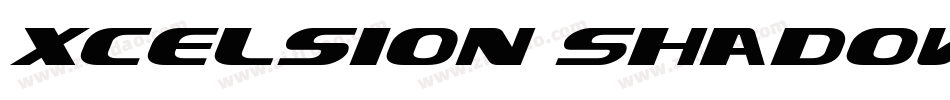 Xcelsion Shadow Italic字体转换